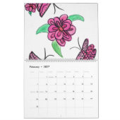 Calendrier (Fleurs colorées) (Feb 2027)