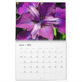 Calendrier Fleurs colorées d'iris (Mar 2026)