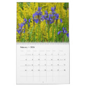 Calendrier Fleurs colorées d'iris (Feb 2026)