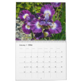 Calendrier Fleurs colorées d'iris (Jan 2026)