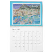 Calendrier Fleurs d'aquarelle Oiseaux et paysages (Mar 2026)