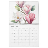 Calendrier Fleurs d'aquarelle par Francoise 12 mois (Mar 2026)