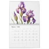 Calendrier Fleurs d'aquarelle par Francoise 12 mois (Feb 2026)