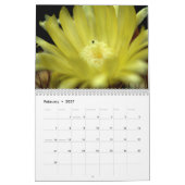 Calendrier Fleurs de cactus (Feb 2027)