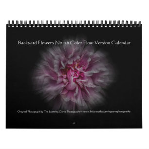 Calendrier Fleurs de jardin arrière n° 116 Version Color Flow