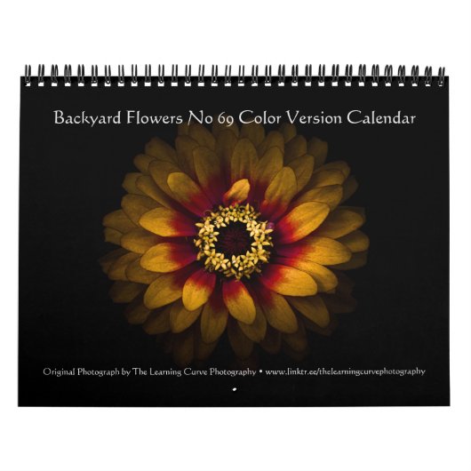 Calendrier Fleurs de jardin arrière No 69 version couleur (Protection)