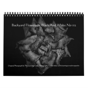 Calendrier Fleurs De jardin En Noir Et Blanc No 112