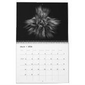 Calendrier Fleurs De jardin En Noir Et Blanc No 49 Flux (Mar 2026)