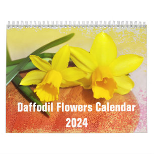 Calendrier Fleurs de jonquille Floral 2024
