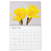 Calendrier Fleurs de jonquille Floral 2025 (Feb 2027)