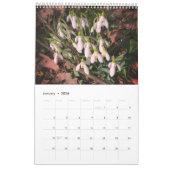 Calendrier Fleurs de l'année - Floral personnalisé (Jan 2026)