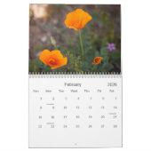 Calendrier Fleurs de l'Arizona (Feb 2026)