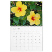 Calendrier Fleurs de Maui Hawaii (Mar 2026)