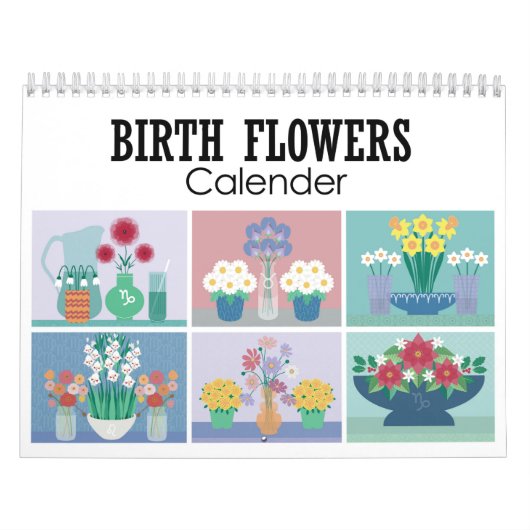 Calendrier Fleurs de naissance (Protection)