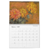 Calendrier Fleurs de Piet Mondrian 2026 (Feb 2027)