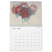 Calendrier Fleurs de Piet Mondrian 2026 (Jan 2027)