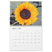 Calendrier Fleurs de soleil (Feb 2027)