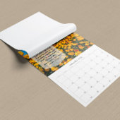 Calendrier Fleurs de Tulipe Affirmation Nouveaux Débuts Amour