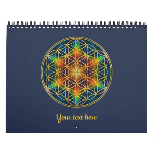 Calendrier FLEURS DE VIE - Fleur fractale 1 (Protection)