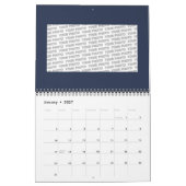 Calendrier FLEURS DE VIE - Fleur fractale 1 (Jan 2027)