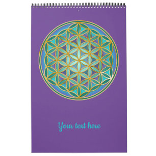 Calendrier FLEURS DE VIE - Géométrie Sacrée Design 1