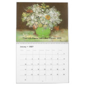 Calendrier Fleurs de Vincent van Gogh, Art post-impressionnis (Jan 2027)