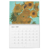 Calendrier Fleurs de Vincent van Gogh, Art post-impressionnis (Mar 2027)
