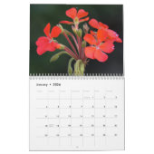 Calendrier Fleurs d'Hawaï (Jan 2026)