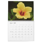 Calendrier Fleurs d'Hawaï (Mar 2027)