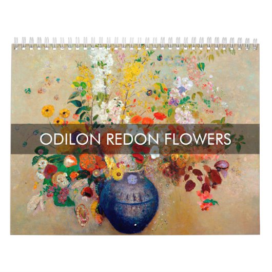 Calendrier Fleurs d'Odilon Redon (Protection)