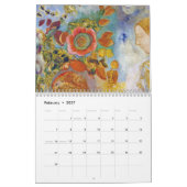 Calendrier Fleurs d'Odilon Redon (Feb 2027)