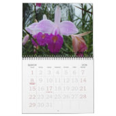 Calendrier Fleurs du Costa Rica (Mar 2026)