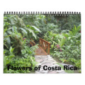 Calendrier Fleurs du Costa Rica (Protection)