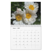 Calendrier Fleurs du jardin blanc (Mar 2027)