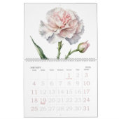 Calendrier Fleurs du mois de naissance Aquarelle Florale (Jan 2026)
