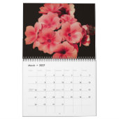 Calendrier Fleurs d'une couleur différente (Mar 2027)