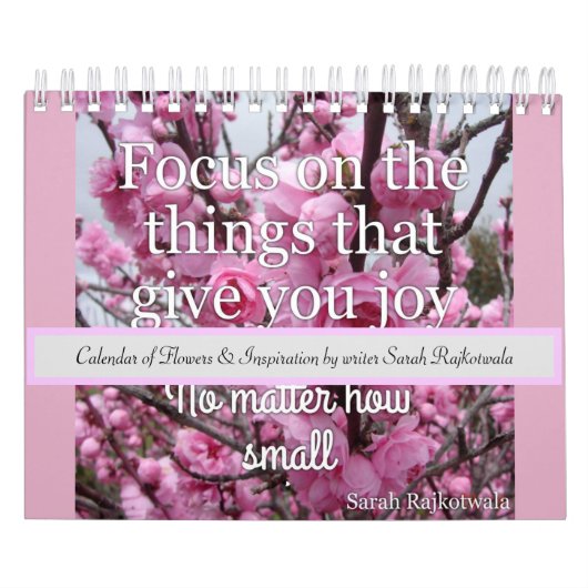 Calendrier Fleurs et citations inspirantes (Protection)