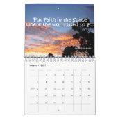 Calendrier Fleurs et citations inspirantes (Mar 2027)