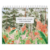 Calendrier Fleurs et Forêt Aquarelle 2026 (Protection)