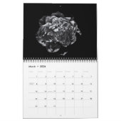 Calendrier Fleurs jardins En Noir Et Blanc No 19 (Mar 2026)