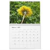 Calendrier Fleurs jaunes (Feb 2027)