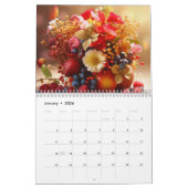 Calendrier Fleurs lumineuses 2025 (Jan 2026)