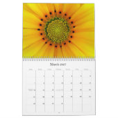 Calendrier fleurs noires et blanches (Mar 2027)