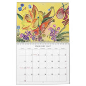 Calendrier Fleurs pendant l'année (Feb 2027)