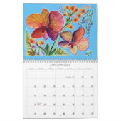 Calendrier Fleurs pendant l'année (Jan 2026)