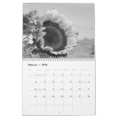 Calendrier Fleurs Photographie Noir Et Blanc (Feb 2026)