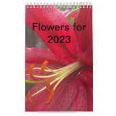 Calendrier Fleurs pour 2023 (Protection)