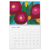 Calendrier Fleurs pour 2024 (Jan 2027)