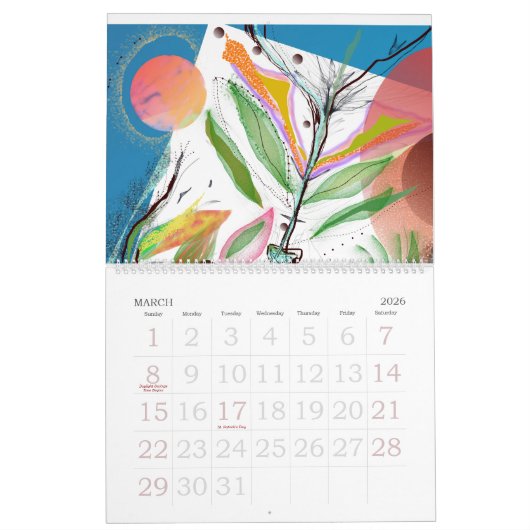 Calendrier Fleurs pour illuminer chaque mois (Mar 2026)