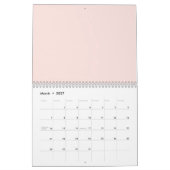 Calendrier Fleurs roses (Mar 2027)